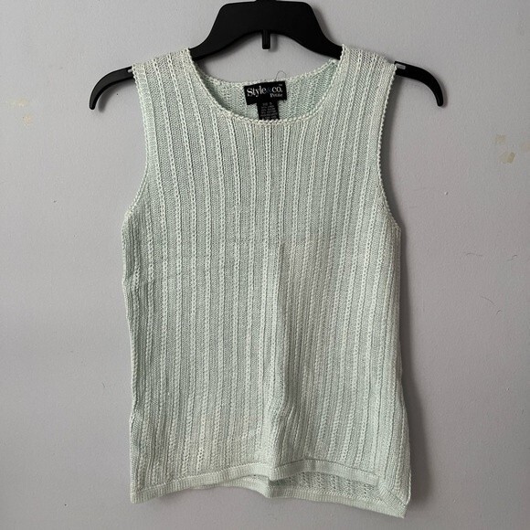 Mint knit top - Picture 1 of 7